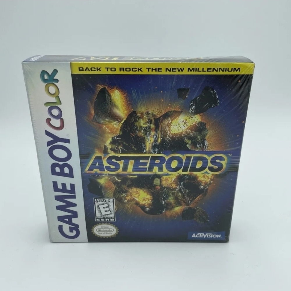 Asteroids (GameBoy Color Game) - Factory Sealed CIB - Near Mint